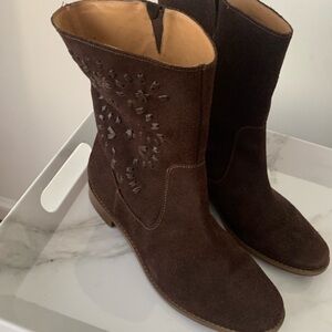 Brown Suede Women's Boots